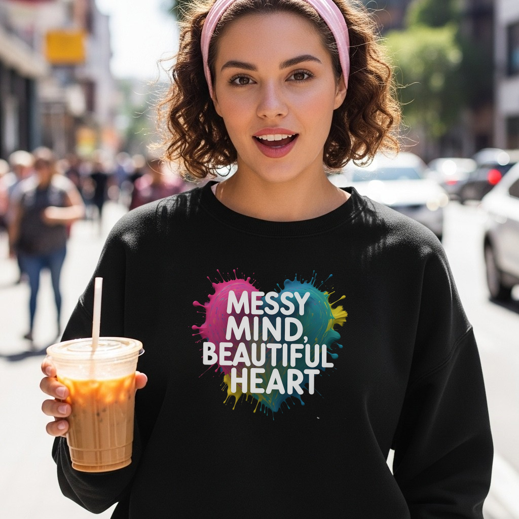 Messy Mind, Beautiful Heart (Black)
