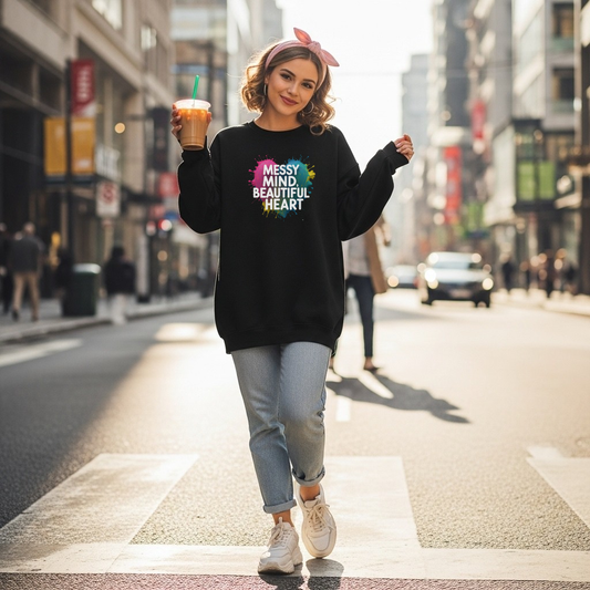 Messy Mind, Beautiful Heart (Black)